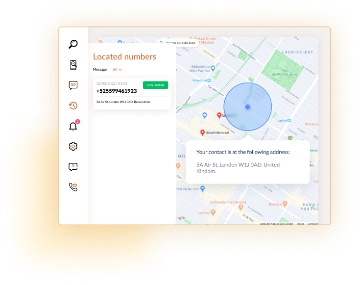 Track any phone location with Findzer